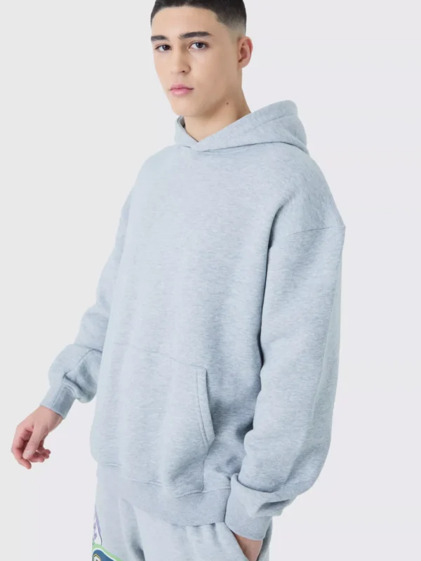 Sweat à capuche oversize zippé en jacquard